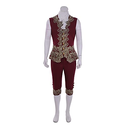 Victorian Costume Men Rococo Costume Suit Jacket Vest Prince Cosplay Halloween