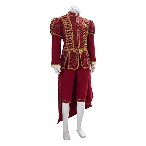 Victorian Costume Men Rococo Costume Suit Jacket Vest Prince Cosplay Halloween