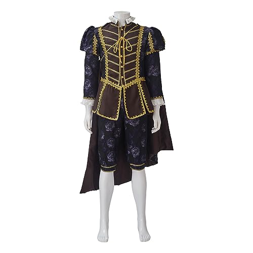 Victorian Costume Men Rococo Costume Suit Jacket Vest Prince Cosplay Halloween