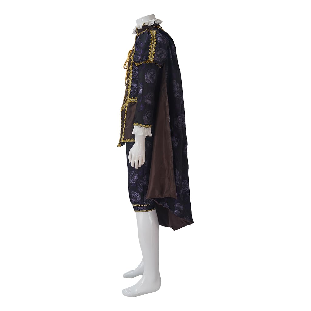 Victorian Costume Men Rococo Costume Suit Jacket Vest Prince Cosplay Halloween