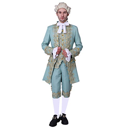 18th Century Men's Victorian Costume Regency Tailcoat Gentelman Steampunk Coat Halloween Outfits