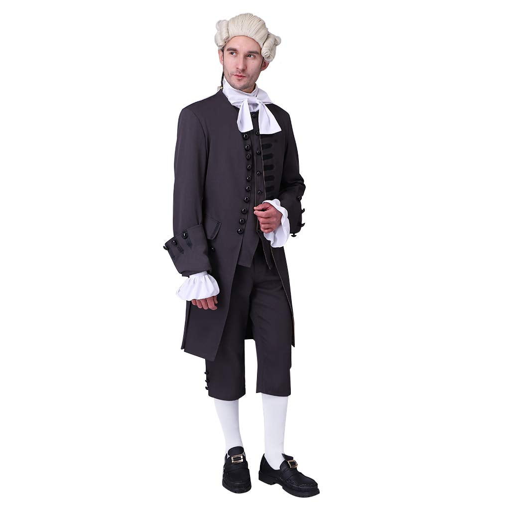 18th Century Men's Victorian Costume Regency Tailcoat Gentelman Steampunk Coat Halloween Outfits