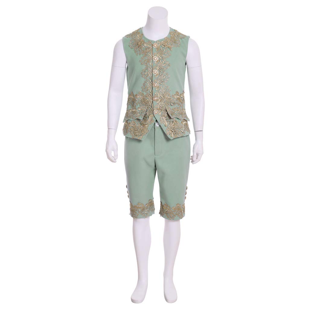 Victorian Costume Men Rococo Costume Suit Jacket Vest Prince Cosplay Halloween