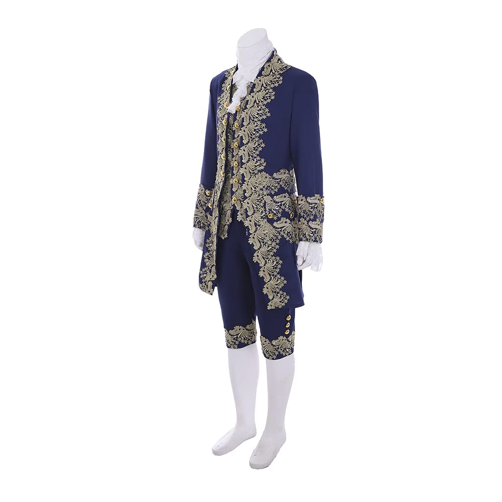 Victorian Costume Men Rococo Costume Suit Jacket Vest Prince Cosplay Halloween