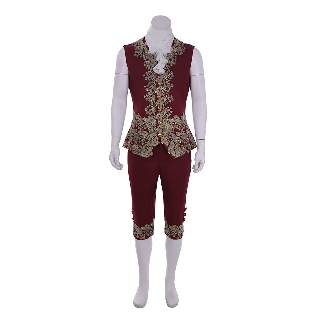 Victorian Costume Men Rococo Costume Suit Jacket Vest Prince Cosplay Halloween