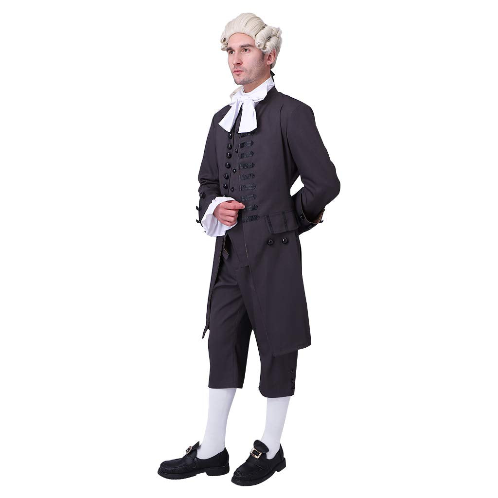 18th Century Men's Victorian Costume Regency Tailcoat Gentelman Steampunk Coat Halloween Outfits