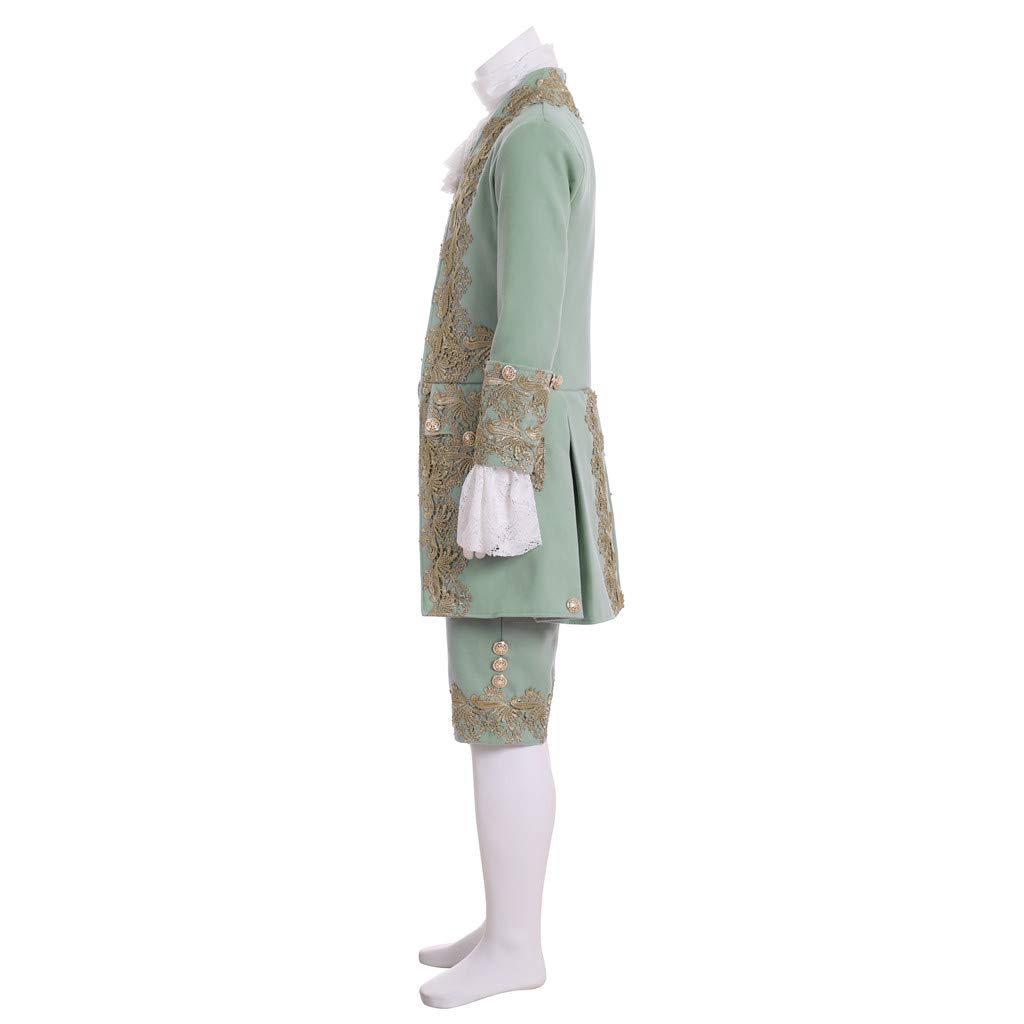 Victorian Costume Men Rococo Costume Suit Jacket Vest Prince Cosplay Halloween