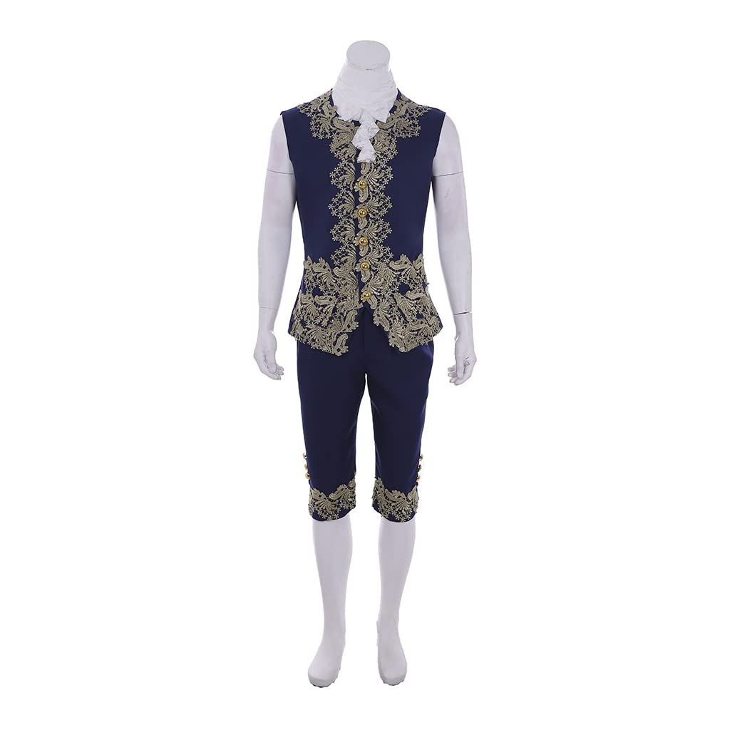 Victorian Costume Men Rococo Costume Suit Jacket Vest Prince Cosplay Halloween