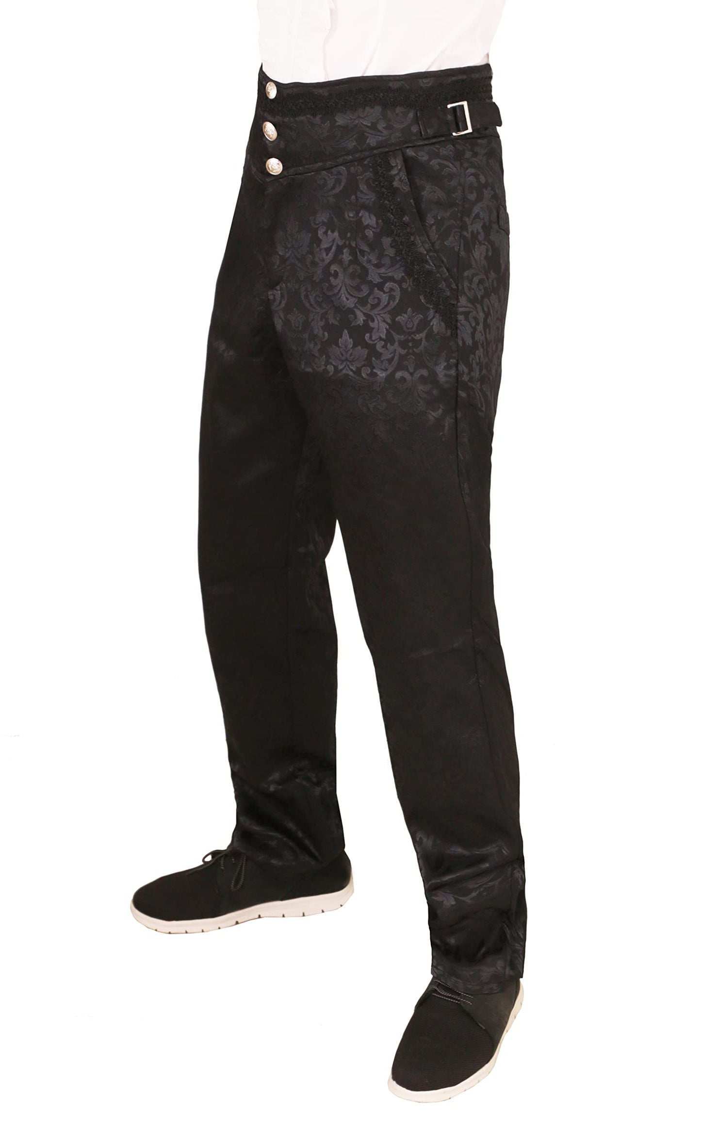 bslingerie Mens Vintage Medieval Steampunk Gothic Victorian Pants Costume Trousers