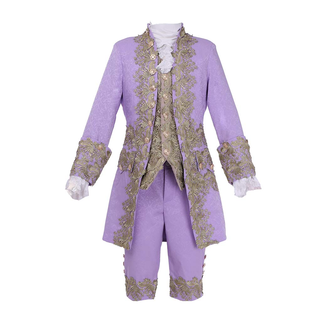 Men's Victorian Costume Rococo Costume Suit Prince Cosplay Regency Costume for Halloween